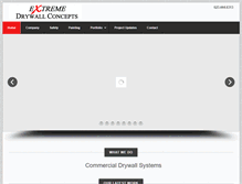 Tablet Screenshot of extremedrywallconcepts.com